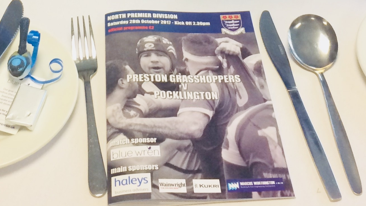 Blue Wren sponsor the Preston Grasshoppers vs Pocklington match