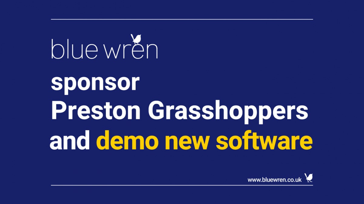 Blue Wren sponsor Preston Grasshoppers and demo new software